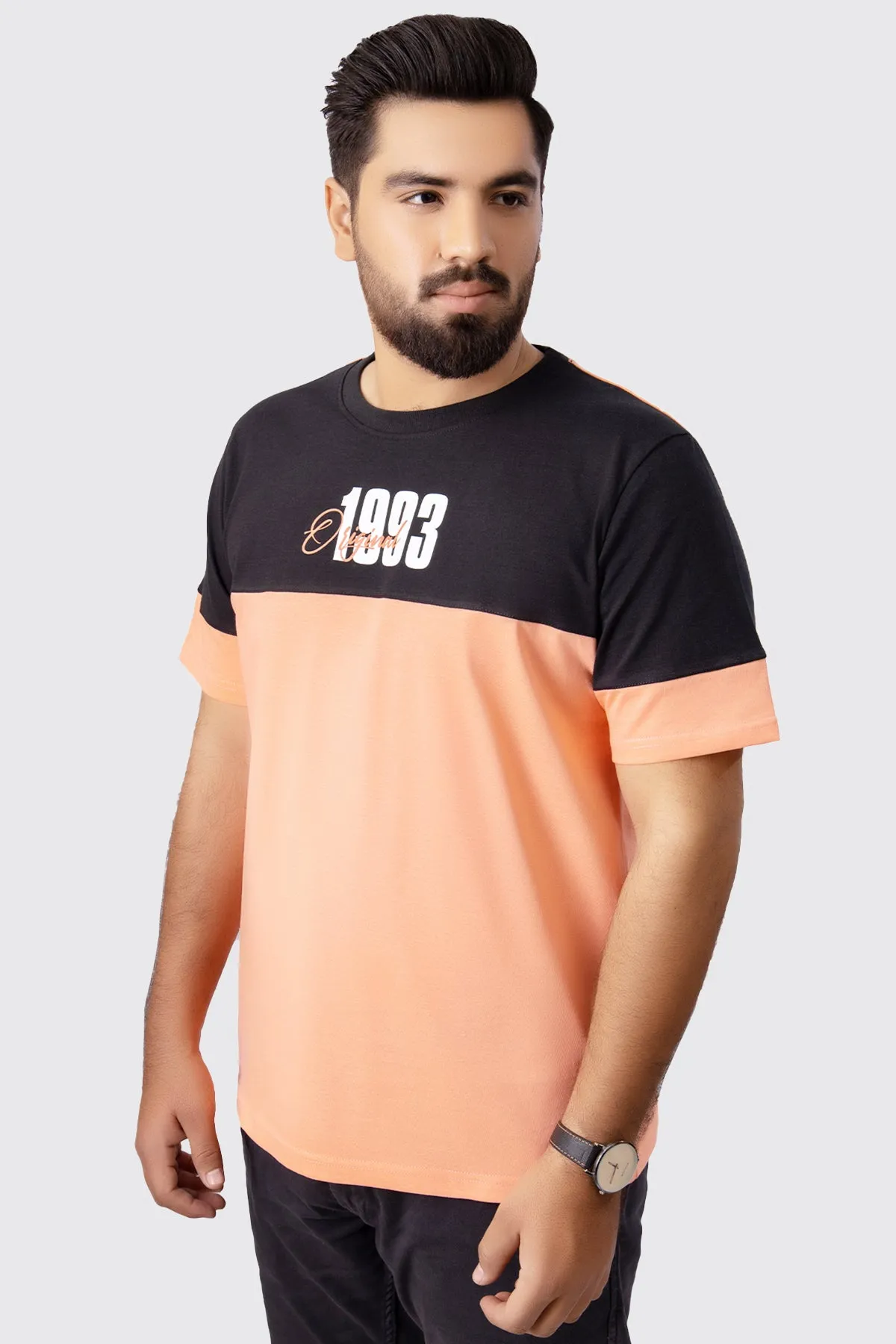 Original 1993 Orange & Black T-Shirt (Plus Size) - A23 - MT0287P