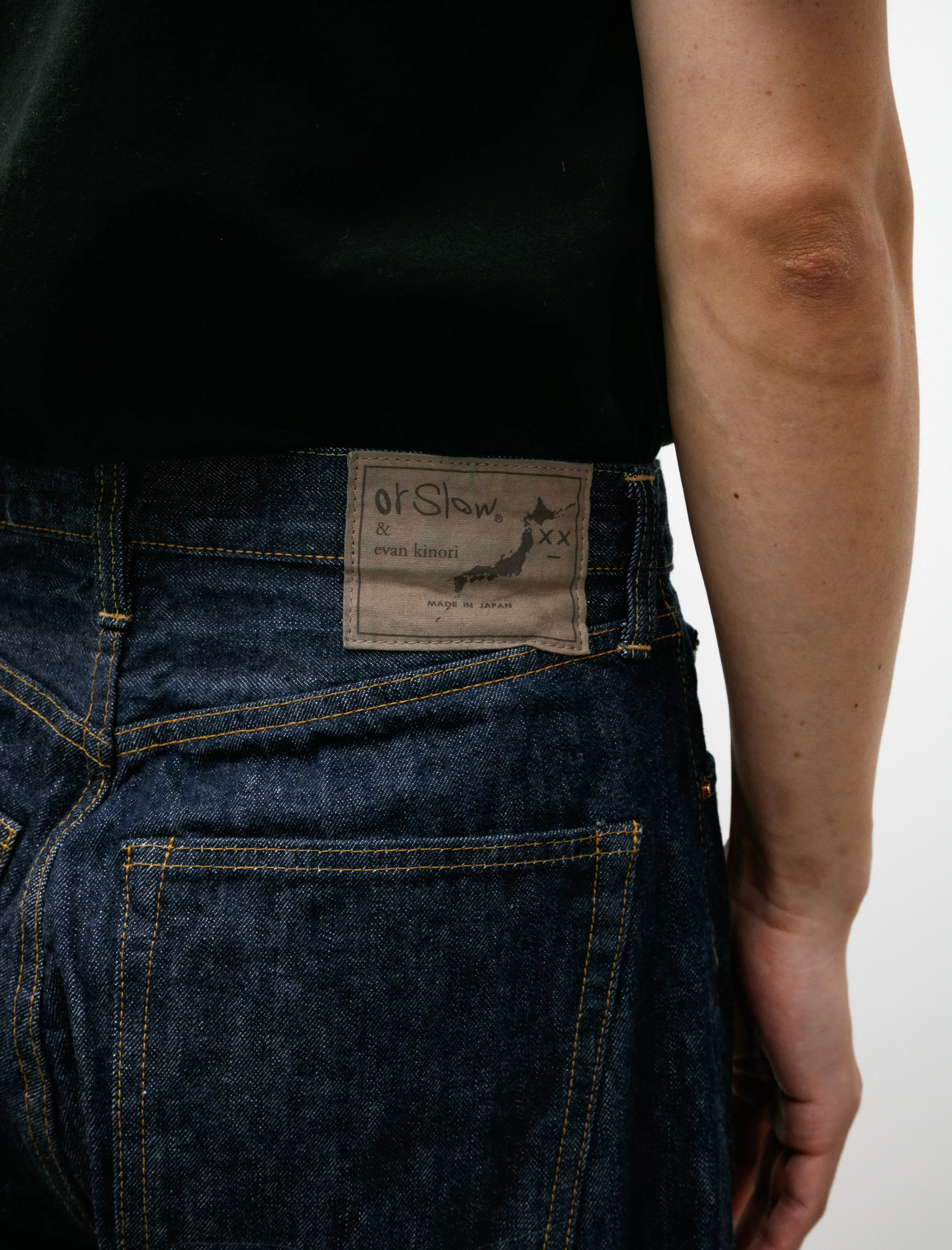 orSlow Wide Leg Jean One Wash Denim Indigo