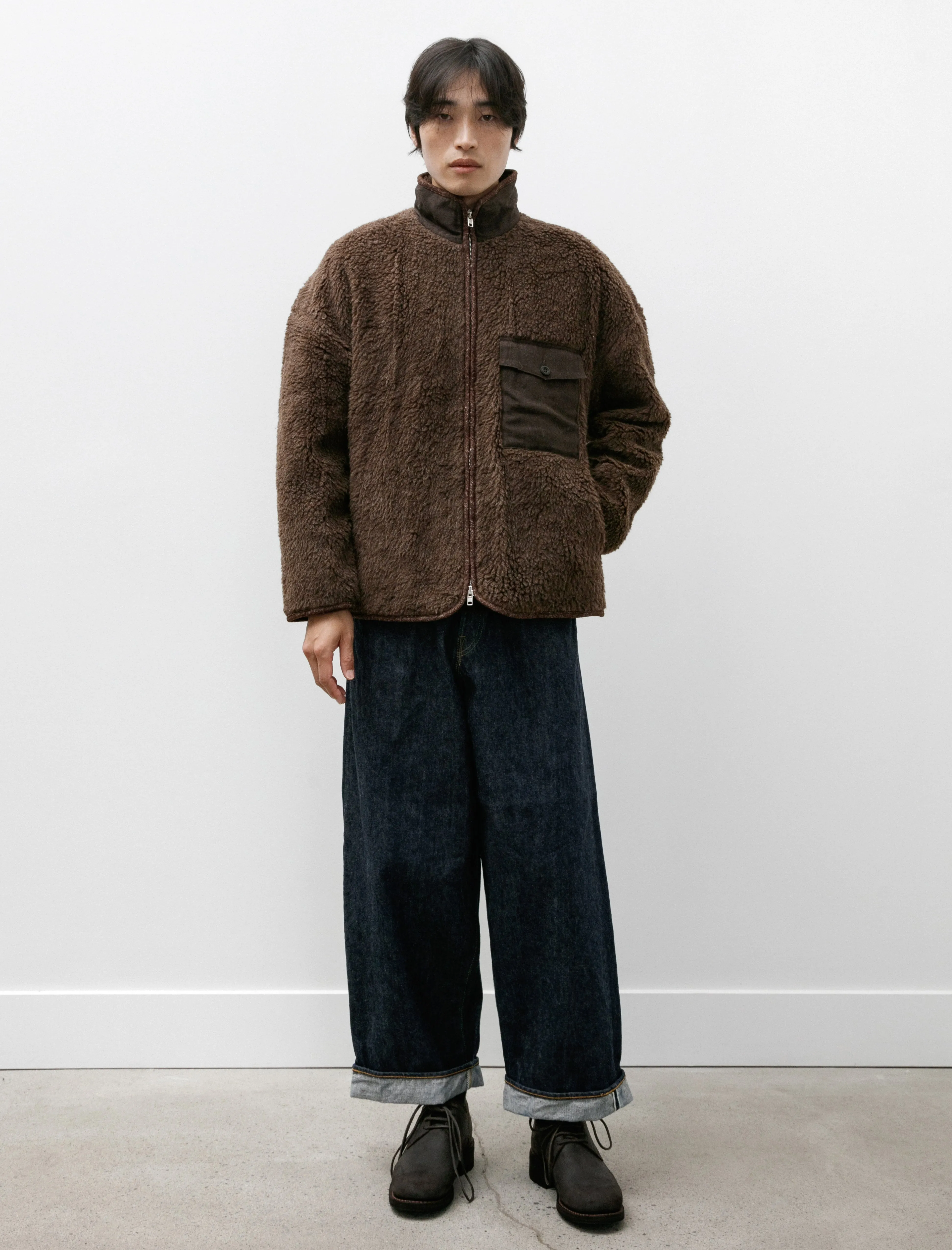 orSlow Wide Leg Jean One Wash Denim Indigo