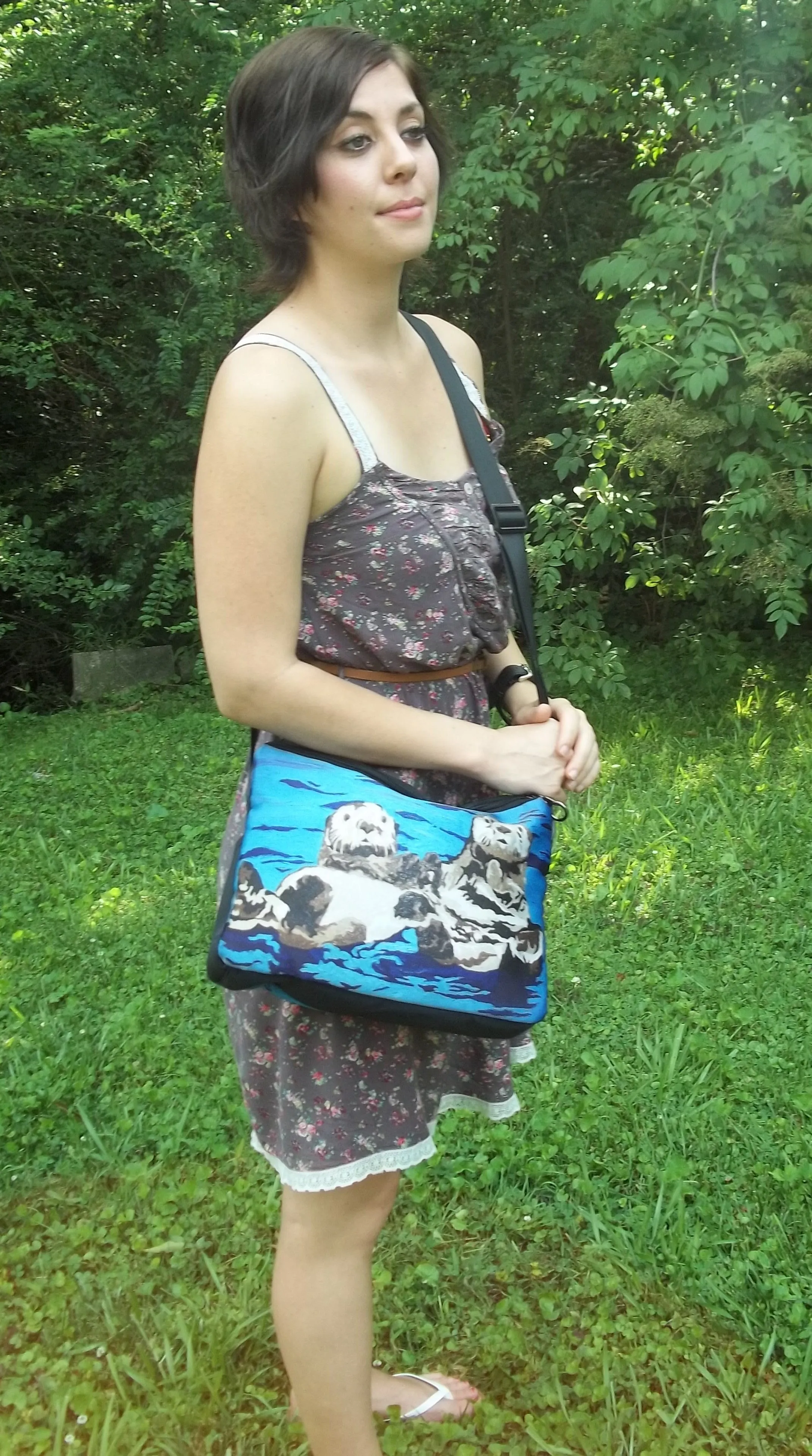 Panda Signature Messenger Bag- Pensive Panda