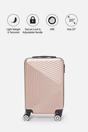 Pink Abs Trolley Luggage (20Inch)