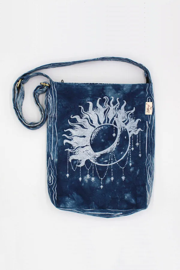 Printed Tie-Dye Messenger Bag