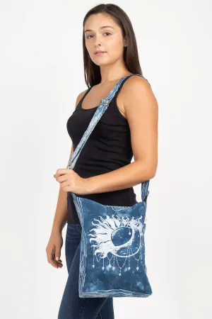 Printed Tie-Dye Messenger Bag