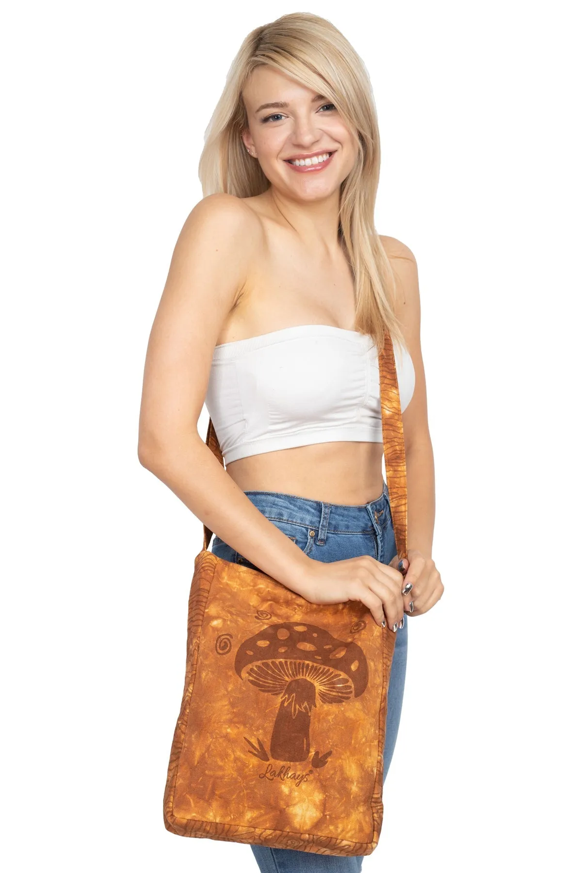 Printed Tie-Dye Messenger Bag