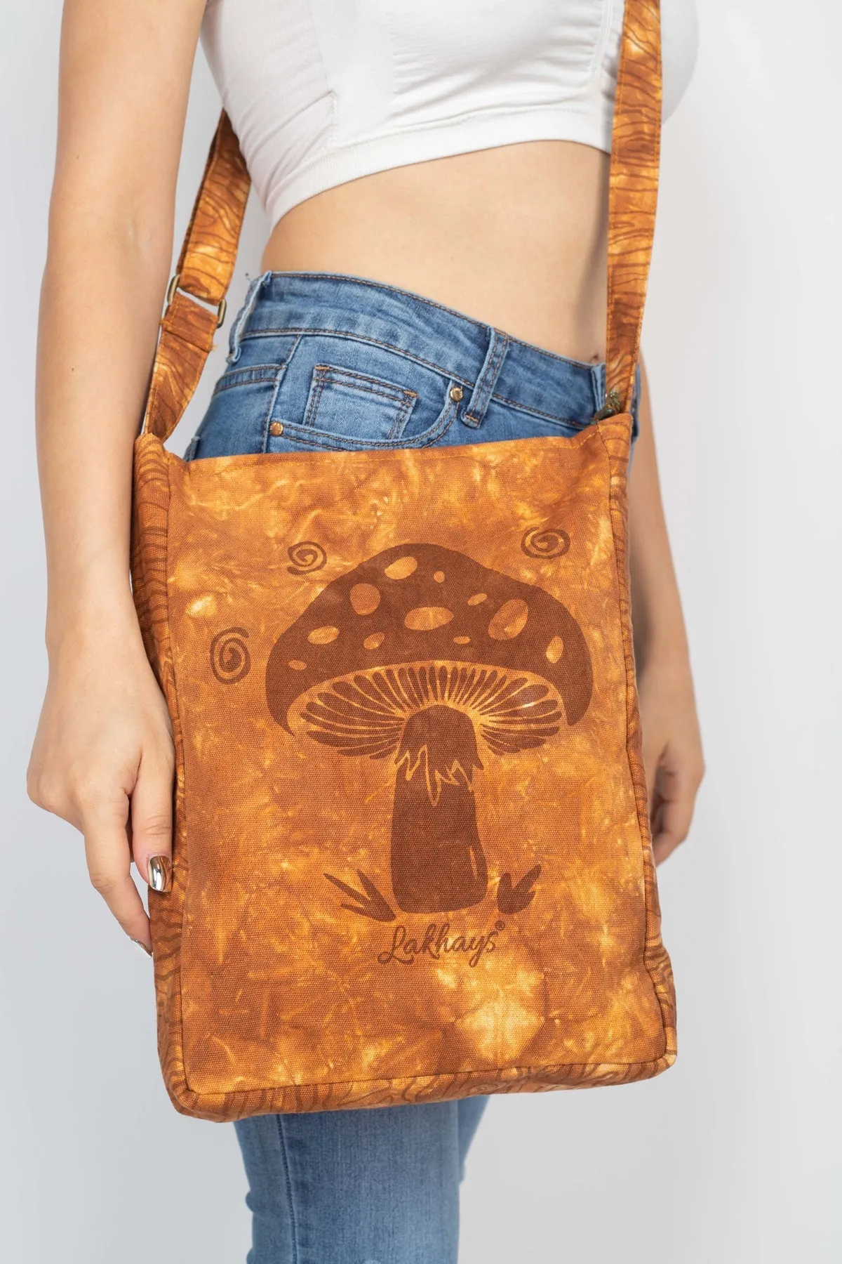 Printed Tie-Dye Messenger Bag