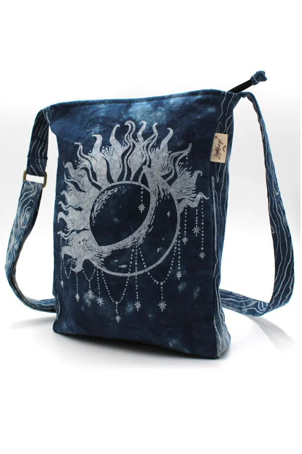 Printed Tie-Dye Messenger Bag