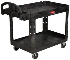 Rubbermaid FG452088BLA Utility Cart, 500 lb, 25.9 in OAW, 33.2 in OAH, 45.2 in OAD, Plastic/Resin, Black :EA: QUANTITY: 1