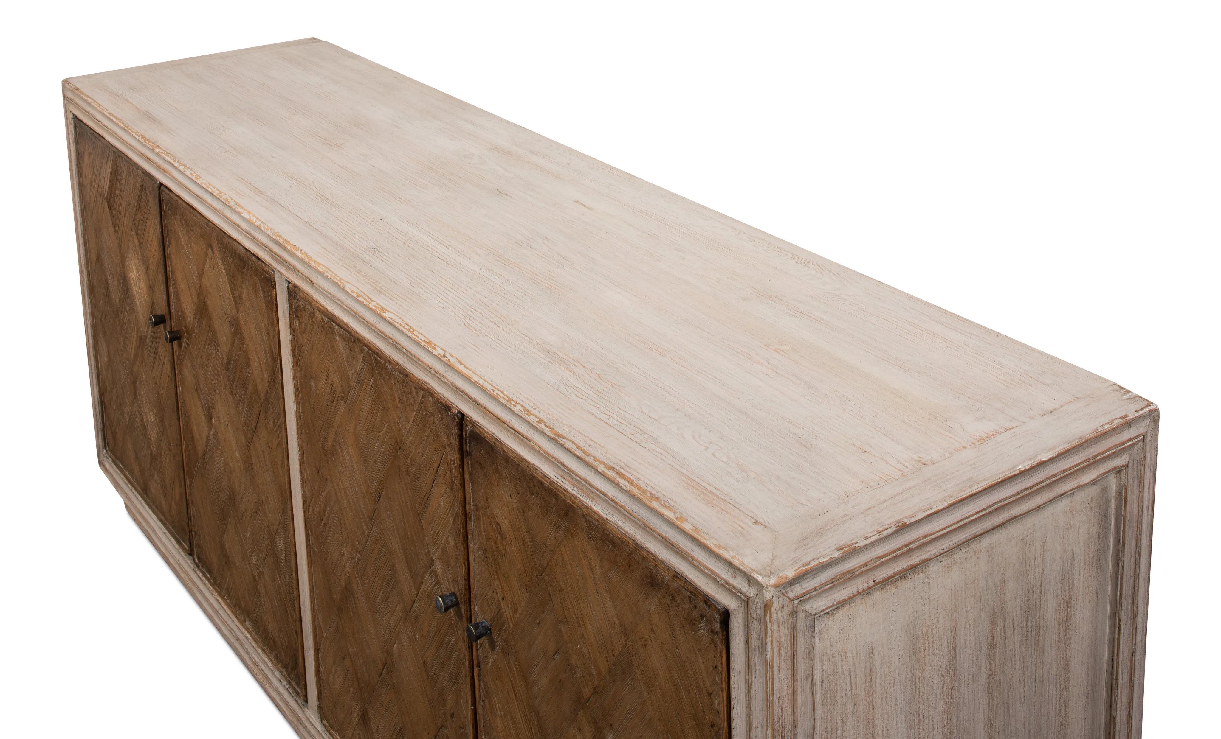 Sarreid - Argyle Sideboard  4 Doors  Stone Grey - Grey - Transitional
