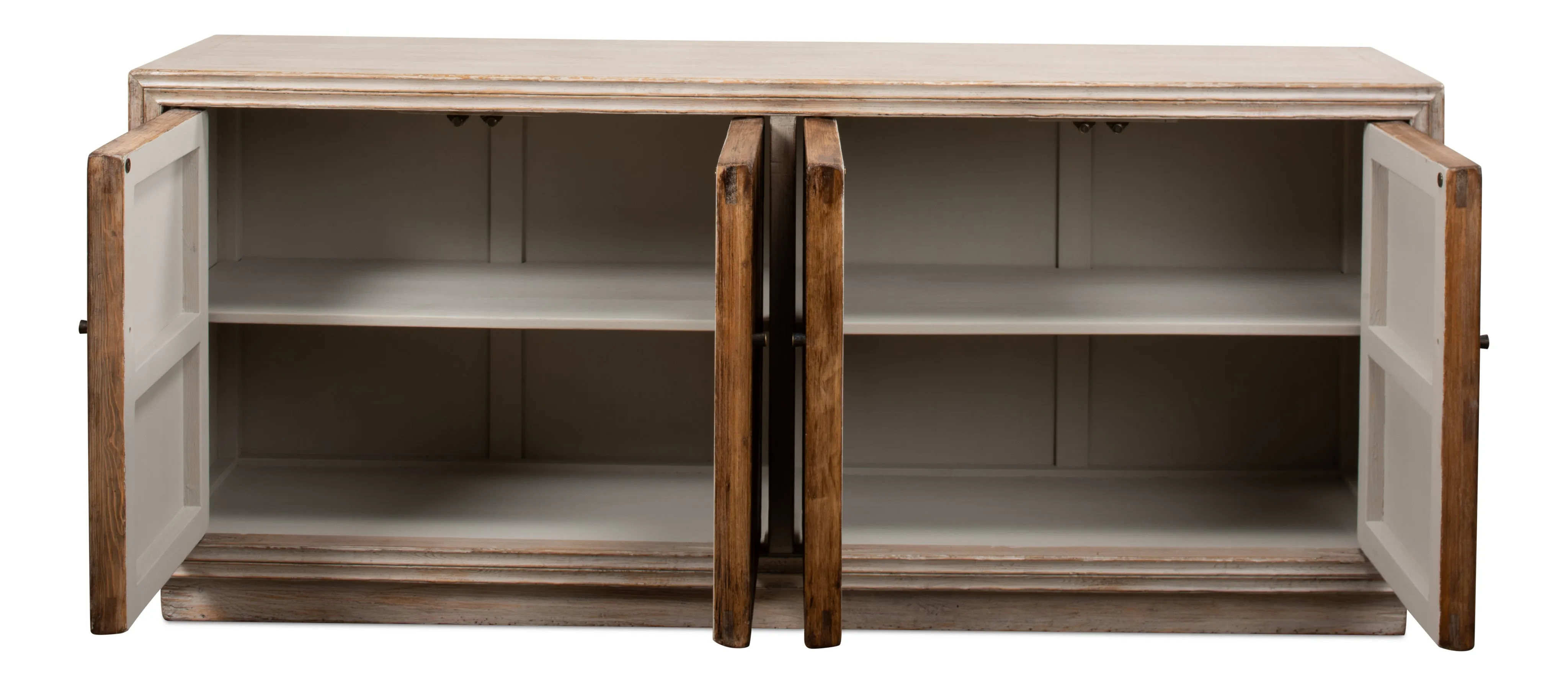 Sarreid - Argyle Sideboard  4 Doors  Stone Grey - Grey - Transitional