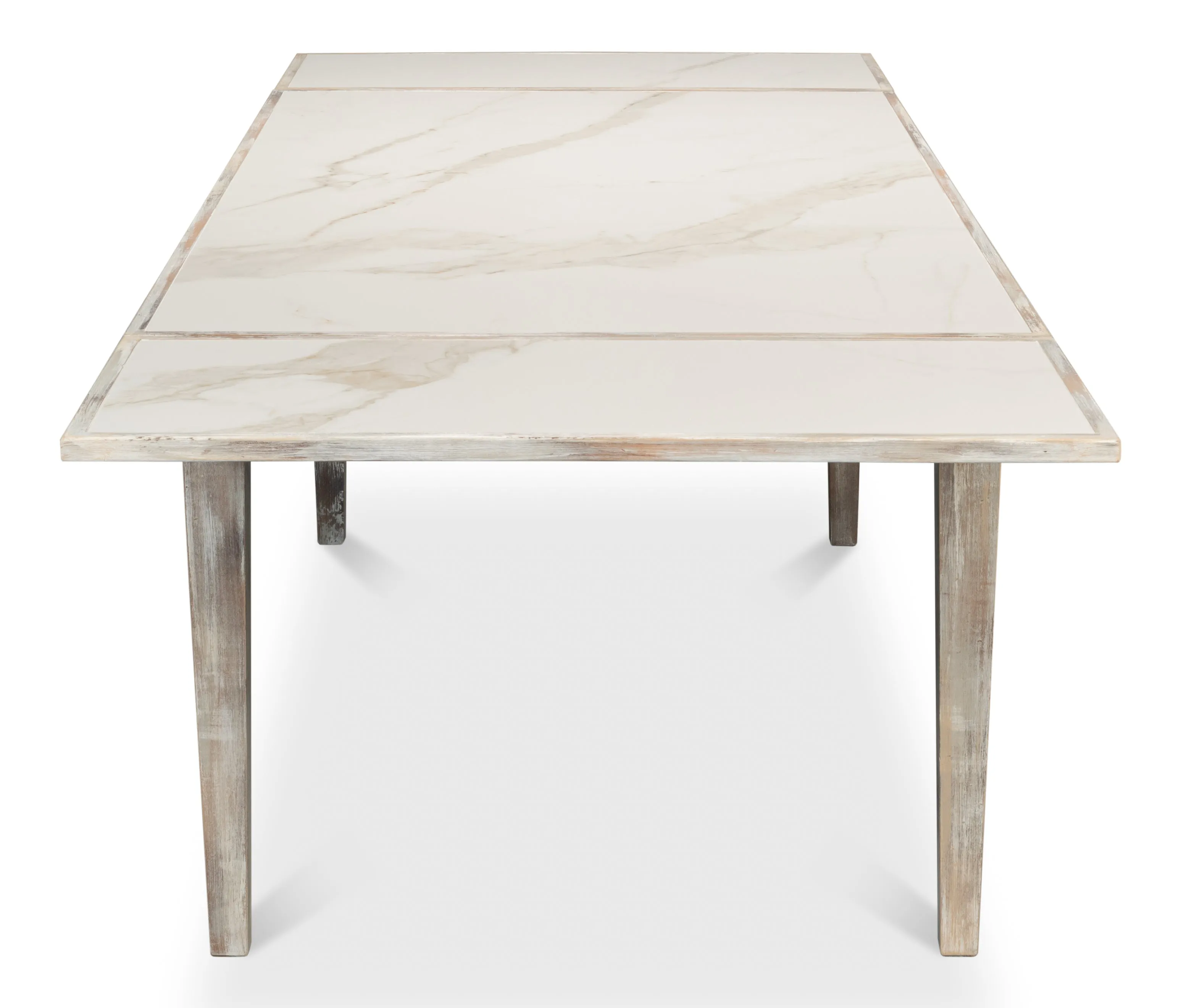 Sarreid - Rect. Extension Dining Table  As Shown - Grey - Eclectic