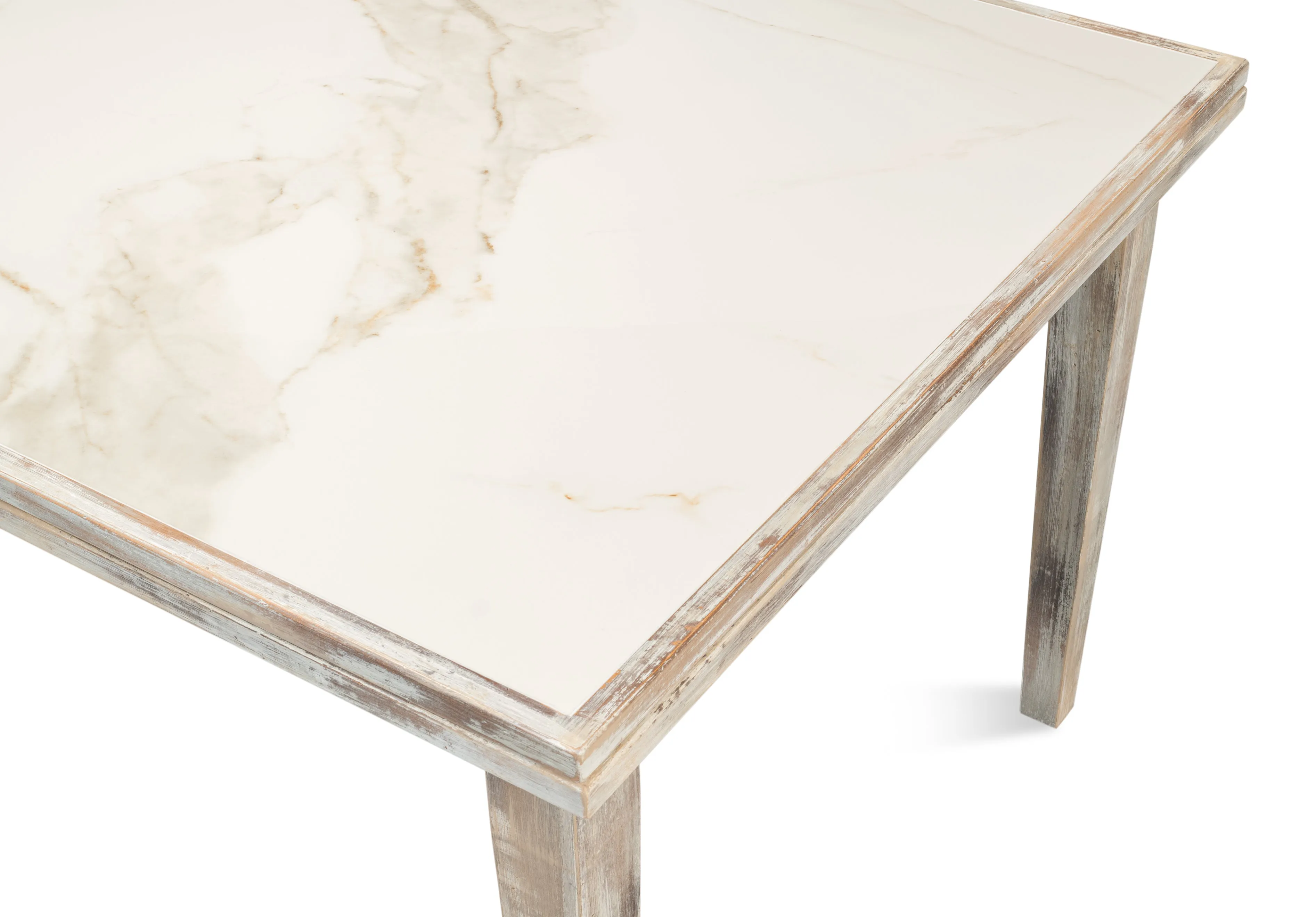 Sarreid - Rect. Extension Dining Table  As Shown - Grey - Eclectic