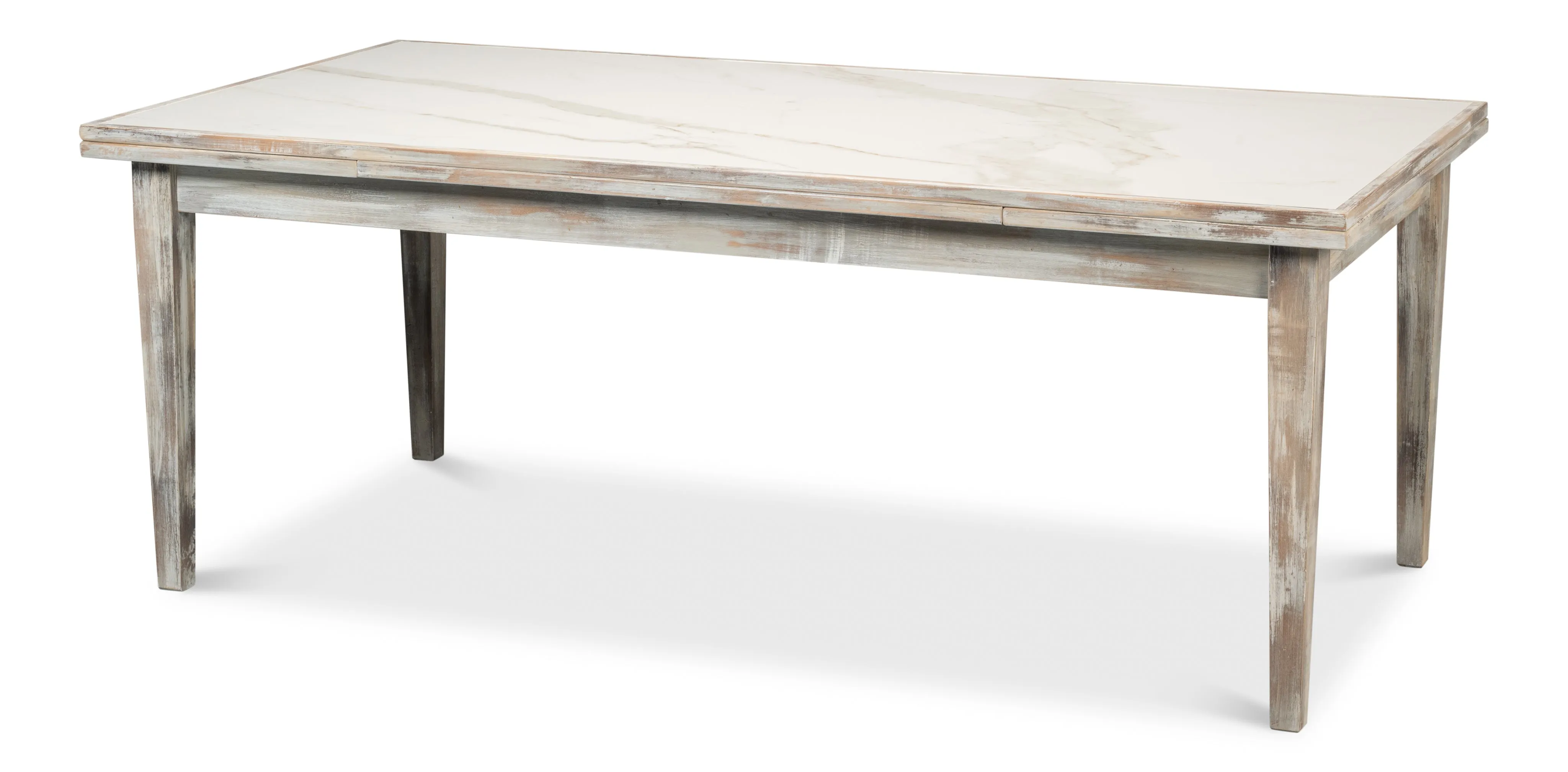 Sarreid - Rect. Extension Dining Table  As Shown - Grey - Eclectic