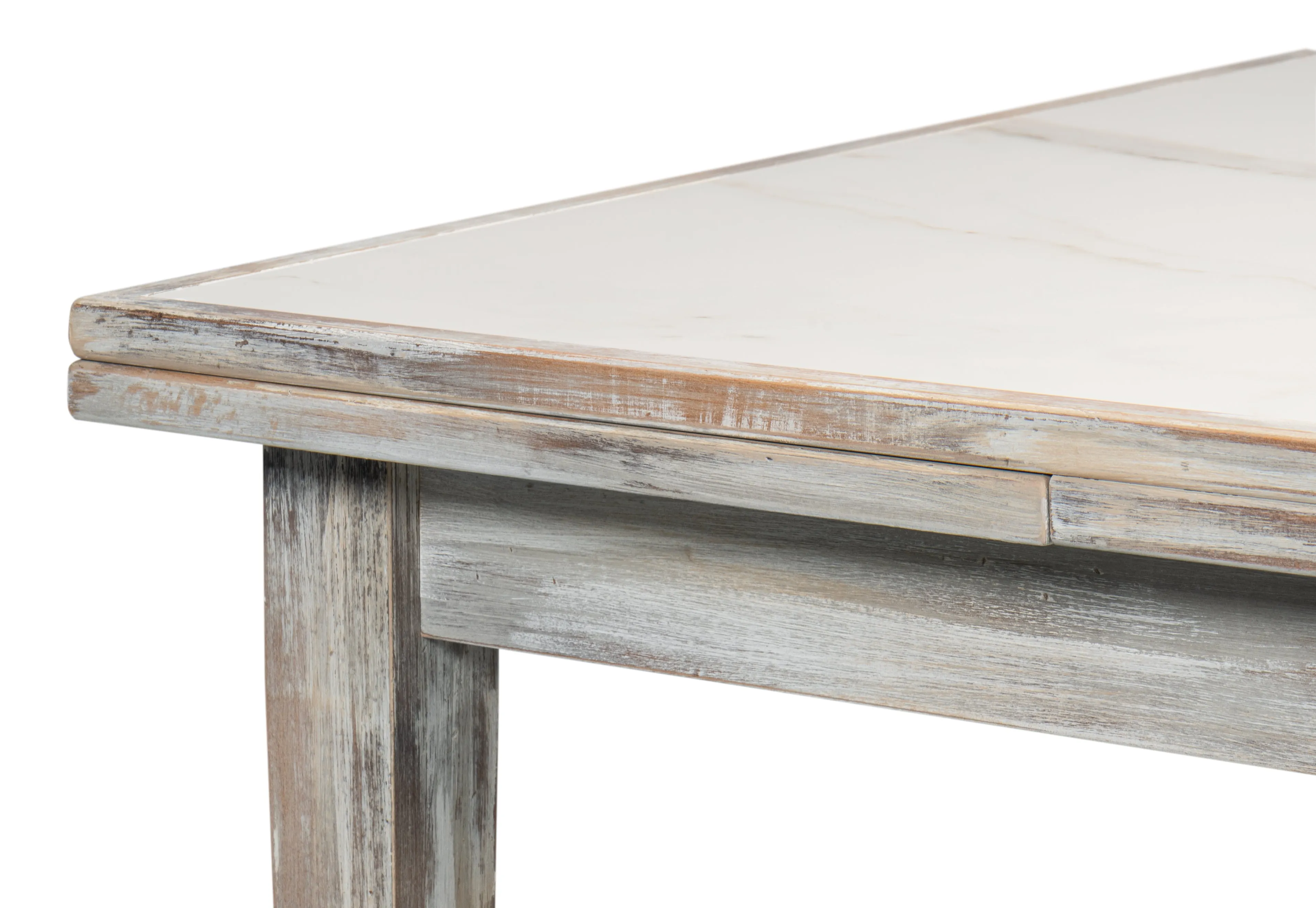 Sarreid - Rect. Extension Dining Table  As Shown - Grey - Eclectic