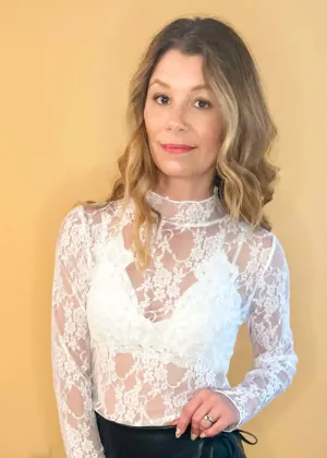 Second Nature Lace Bralette - White