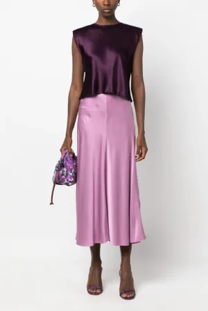 SILK SATIN SKIRT