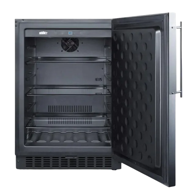 Summit Appliance: 24" Outdoor Refrigerator w/ Black Cabinet
