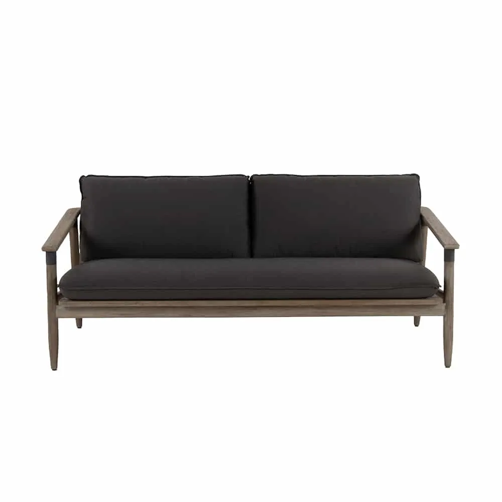 Sutherland Outdoor Teak and Rope 3-Seater Sofa
