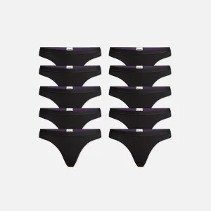 Thong 10-Pack | Black