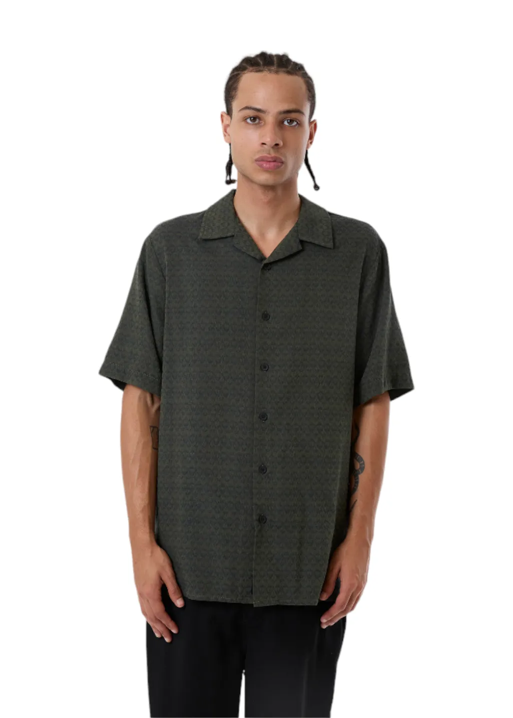 THRILLS - Airborne Bowling Shirt - Grape Leaf