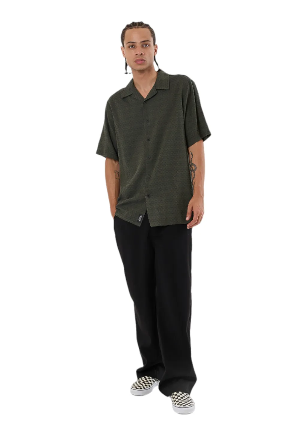 THRILLS - Airborne Bowling Shirt - Grape Leaf