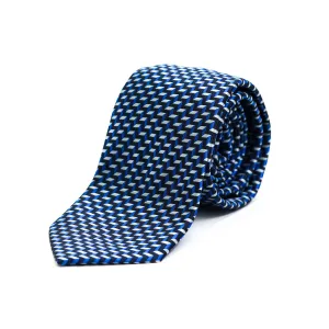 Ties - Silk Rich Blue/Black Design
