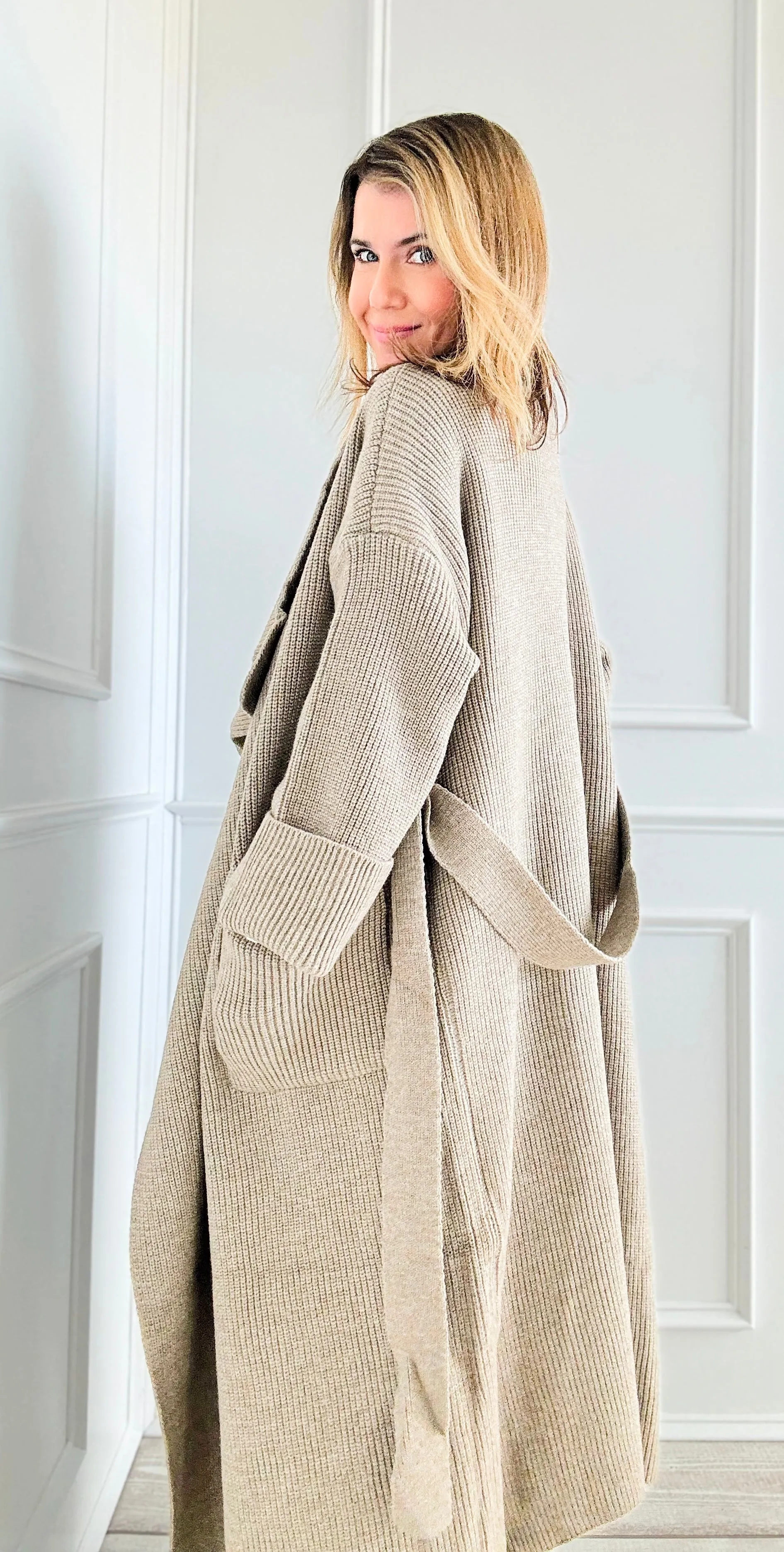 Timeless Elegance Belted Cardigan