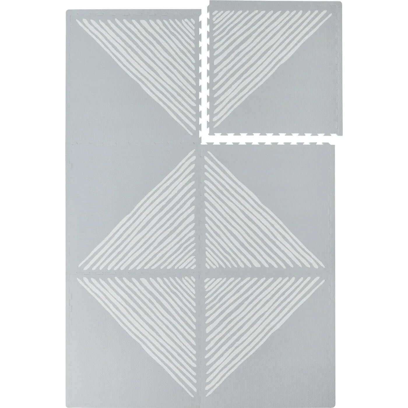 Toddlekind Premium Foam Playmats | Sandy Lines - Stone