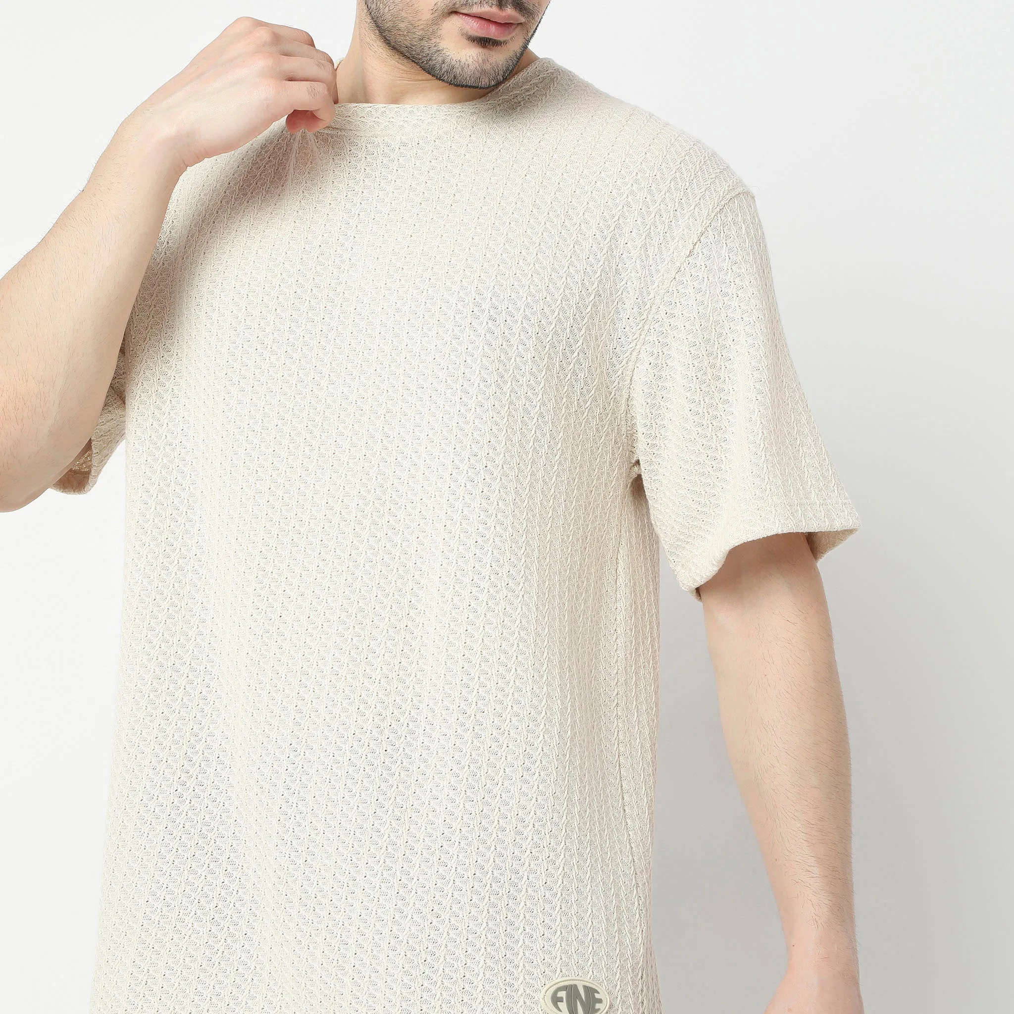 Trendy Oversized Structured T-Shirt