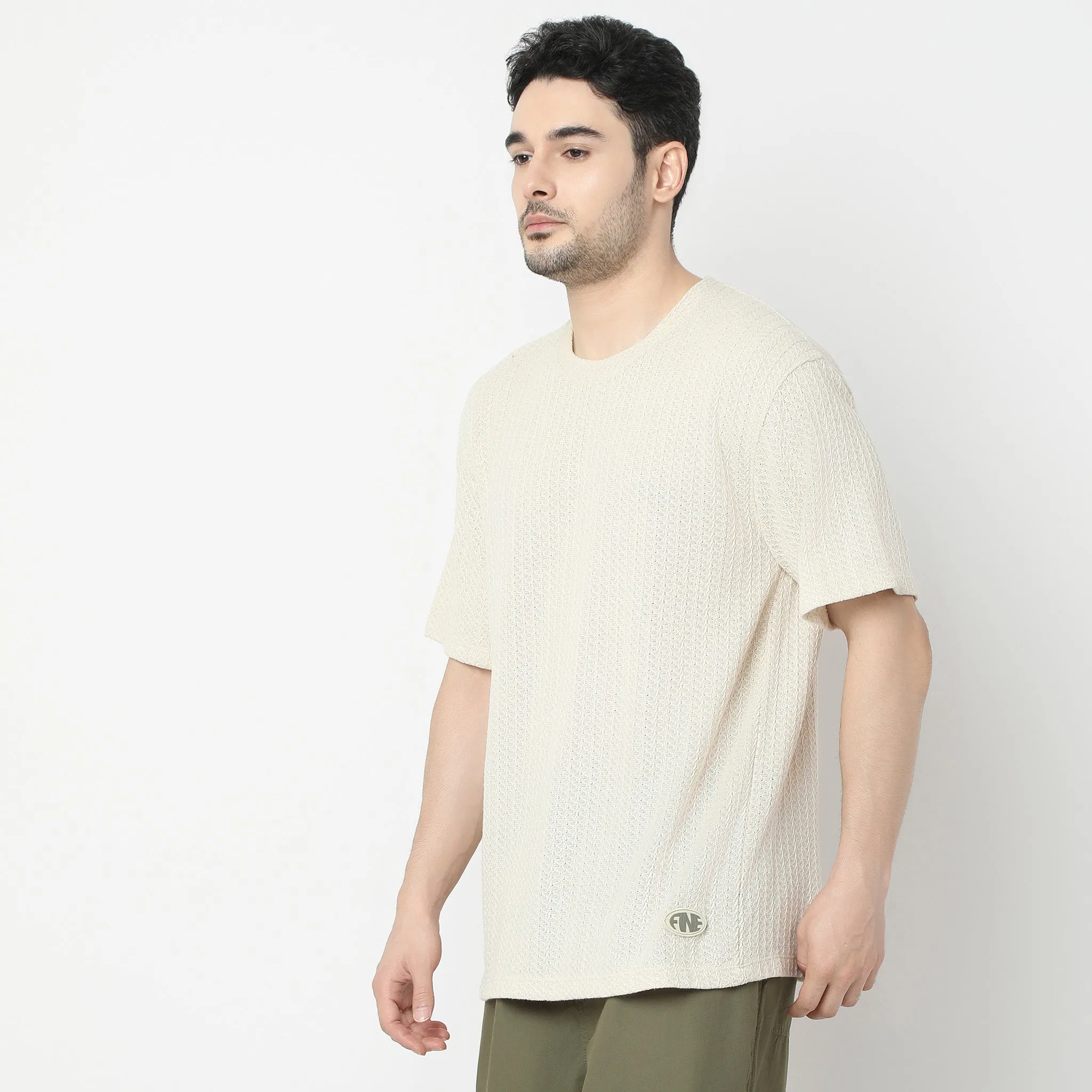 Trendy Oversized Structured T-Shirt