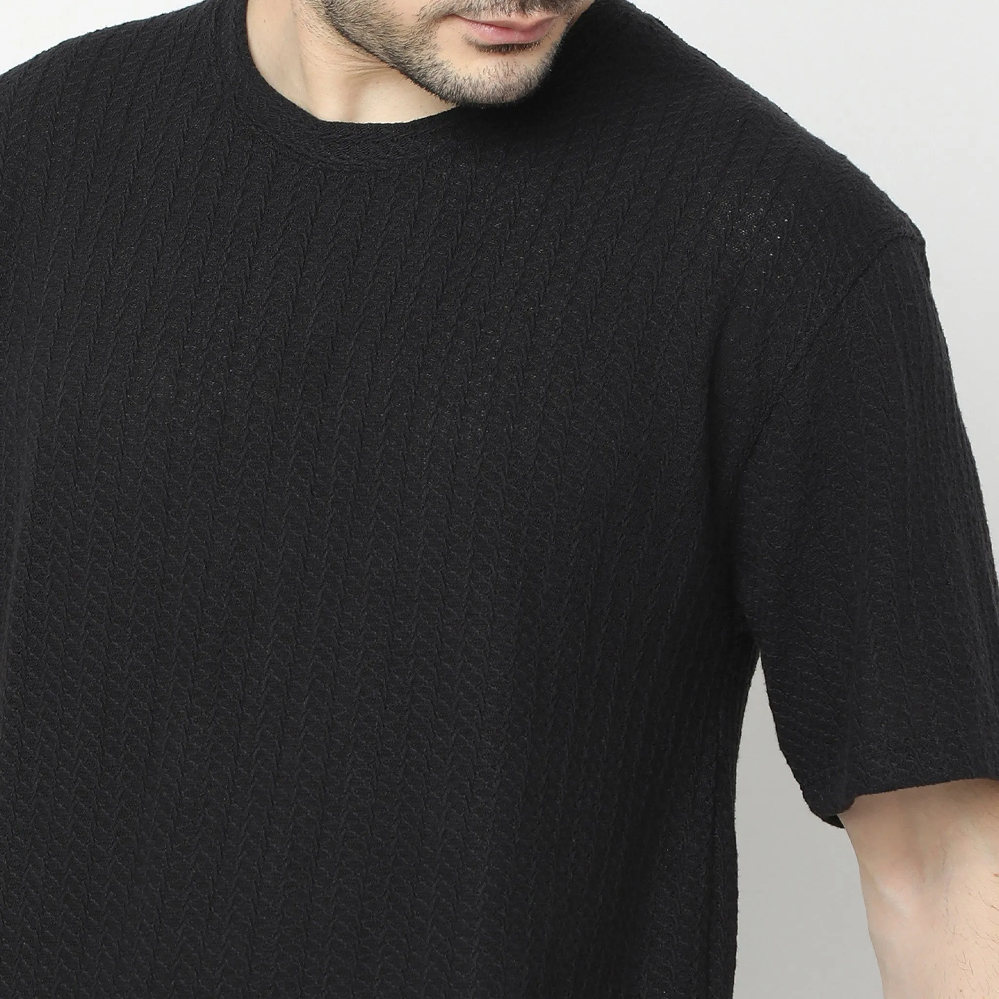 Trendy Oversized Structured T-Shirt