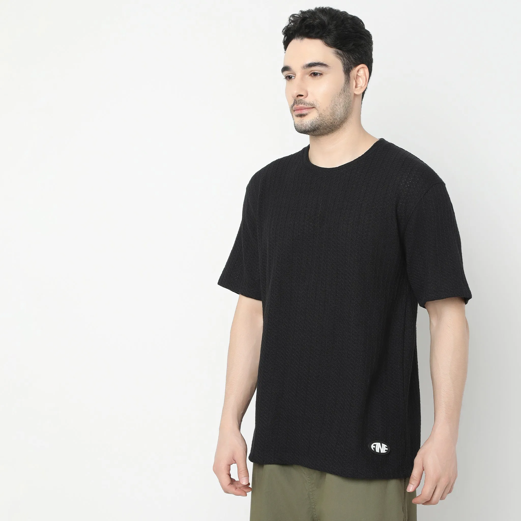 Trendy Oversized Structured T-Shirt
