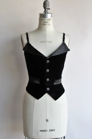 Vintage 990s Velvet Corset Style Top