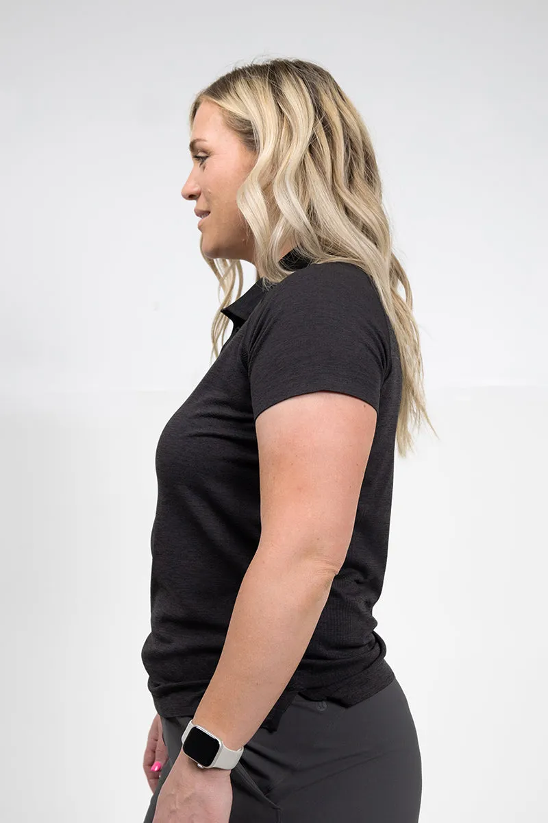 Women's Rise Polo Black