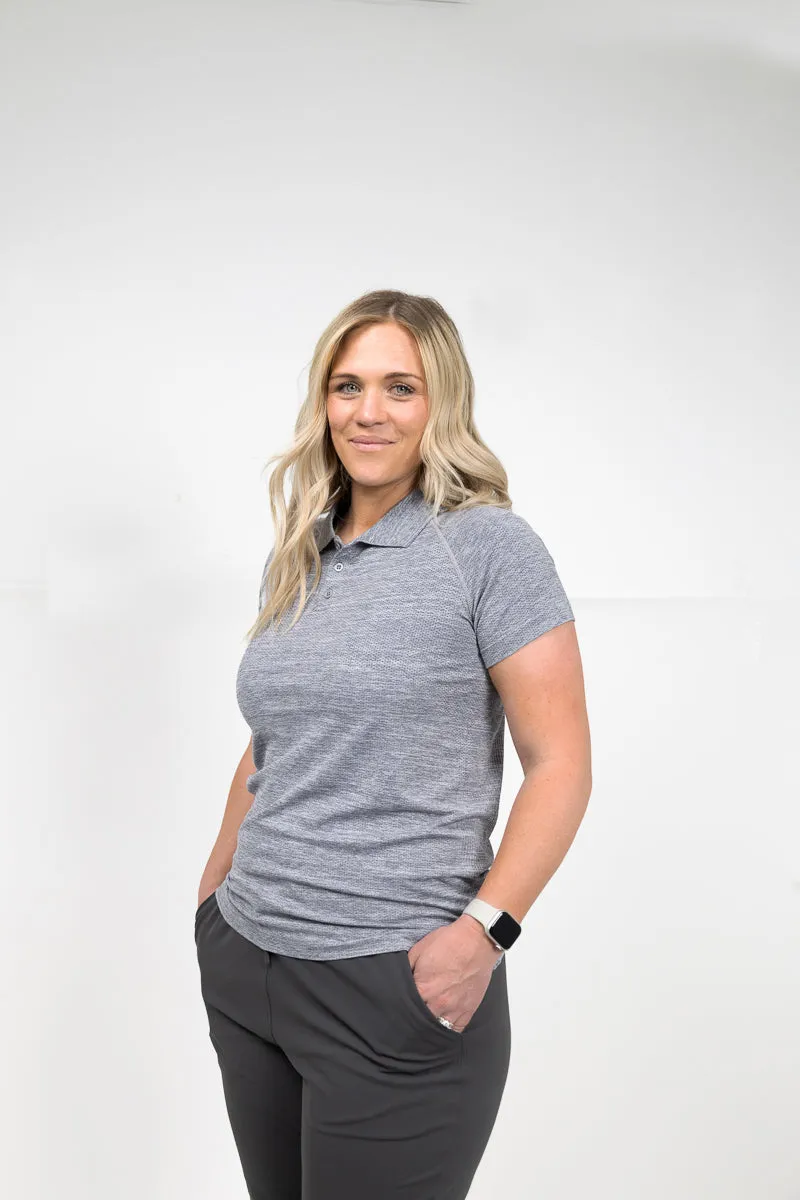 Women's Rise Polo Grey